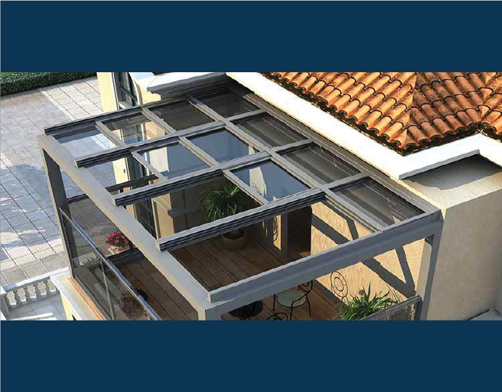 SR-S110S Automatic Retractable Glass Room Skylights Singapore