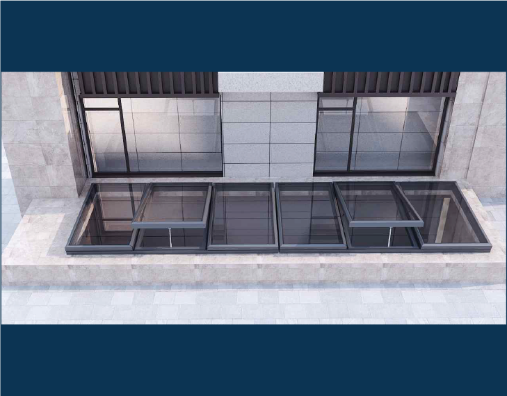 SR-R70 Aluminium Alloy Row Skylight Skylights Singapore