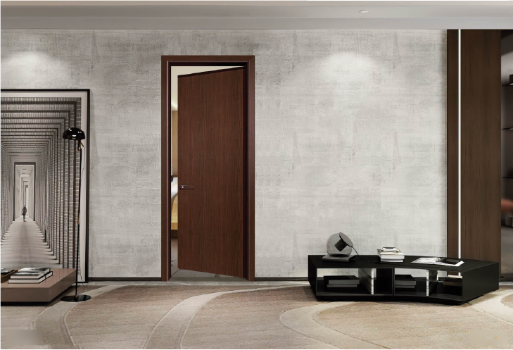 Wooden Texture Aluminium Doors
